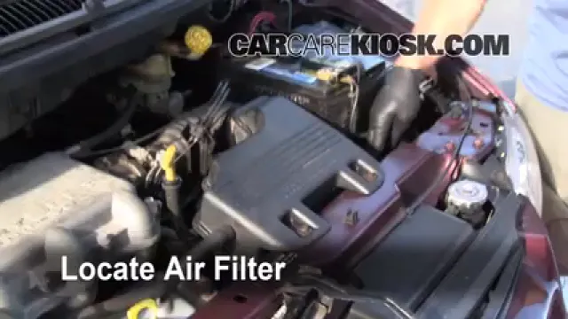 1999 Dodge Caravan 3.0L V6 Filtre à air (moteur) Changement